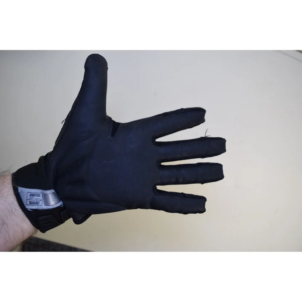 Nike D-Tack 6.0 Gloves Men Size L Black Defensive Tackle Offensive Lineman FLAW